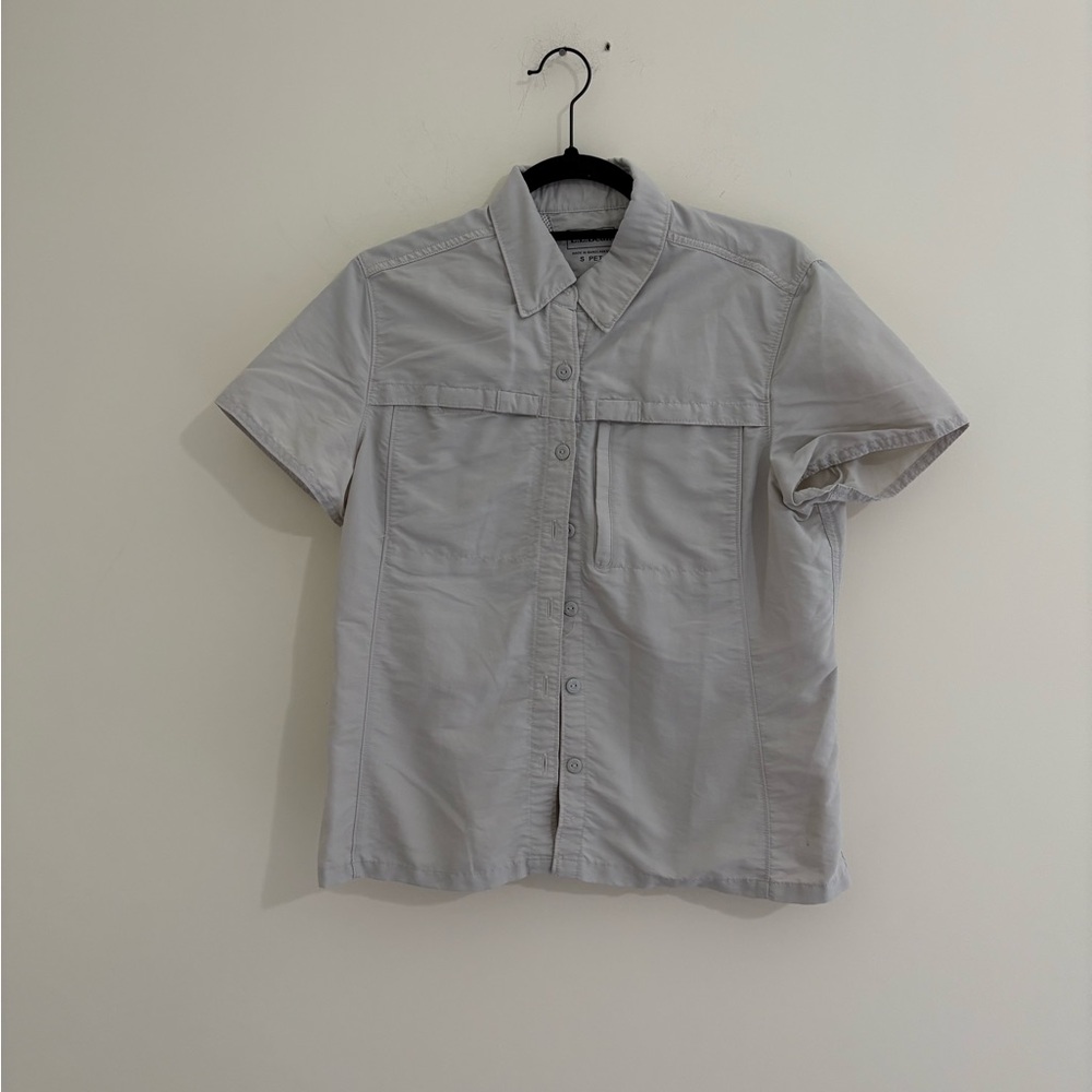 L.L. Bean Light Gray Button Down Shirt
